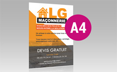 Impression flyer à gratter tract prospectus livraison gratuite